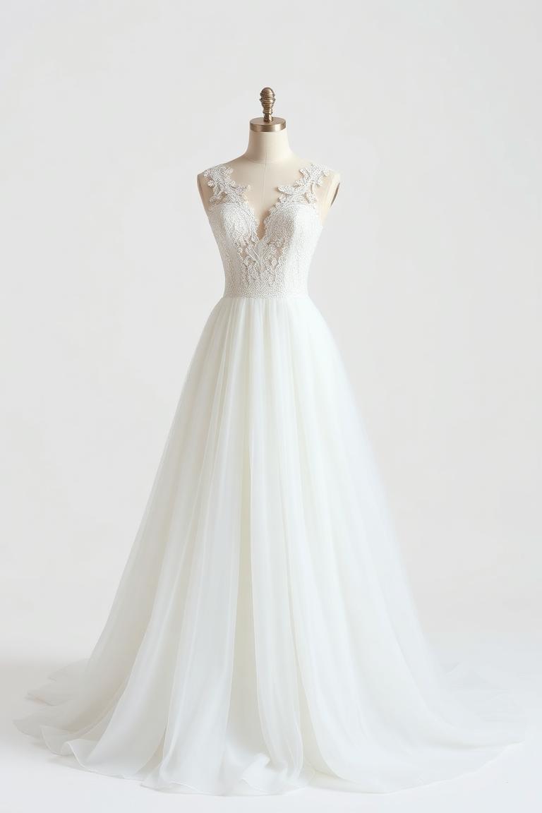Traumhaftes Brautkleid Modell 1 bei Fischer Fashion Cham - Ihr perfektes Hochzeitskleid
